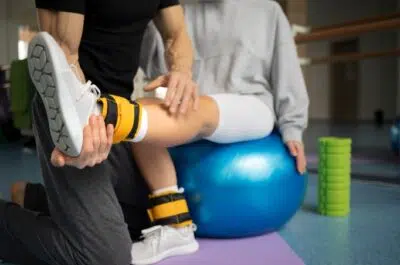 Patients sur ballon avec élastiques – 10 raisons de finir ses séances de kiné | IK